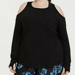 Torrid Active Cold Shoulder Top Sz 4X